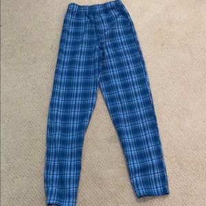Brandy Melville blue plaid pants